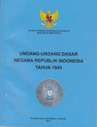 Image of Undang-undang Dasar Negara Republik Indonesia 1945