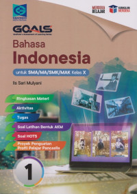 Image of Goals : Bahasa Indonesia untuk SMA/MA/SMK/MAK Kelas X KM